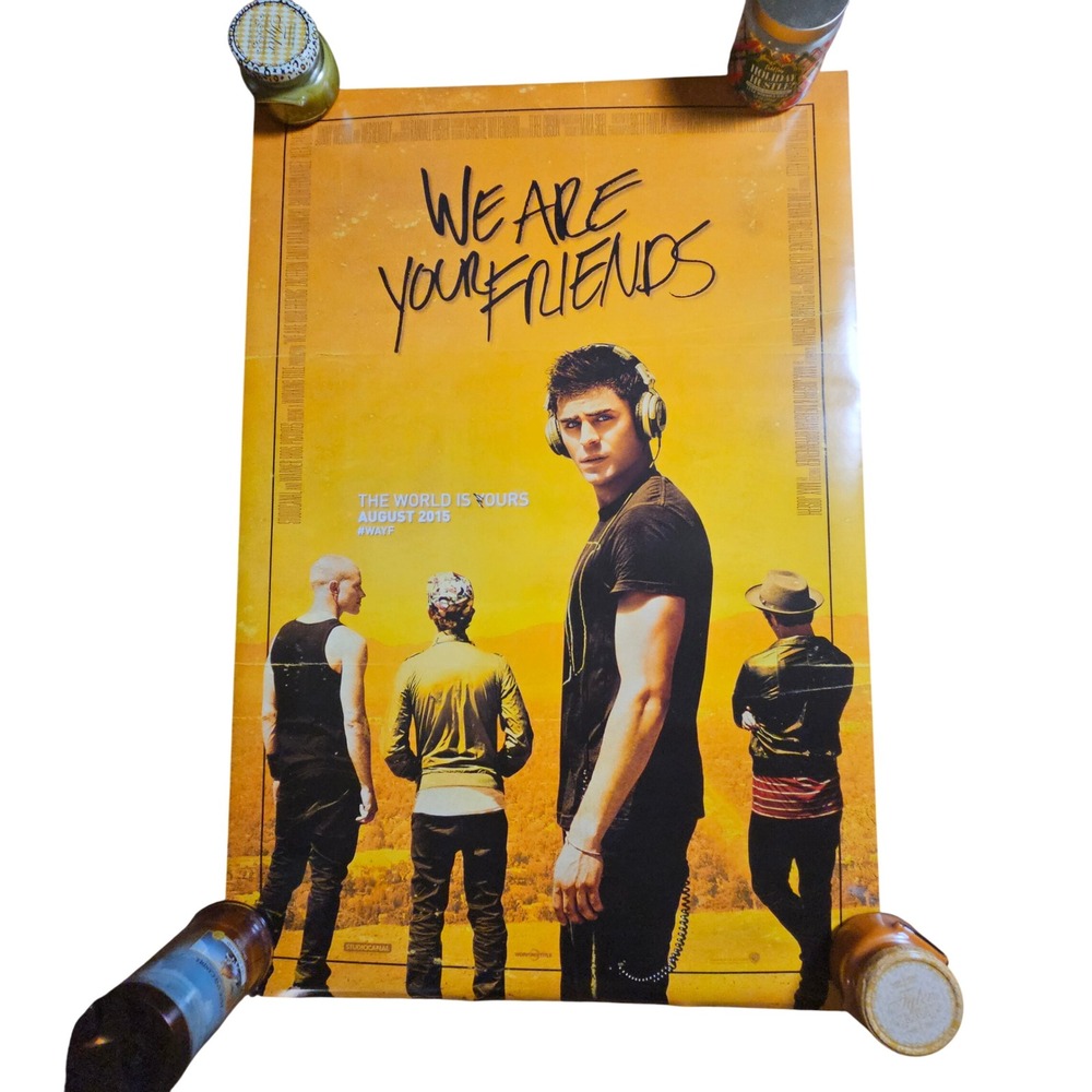 We Are Your Friends‎ 2015 Original Advance Movie Poster 27x40 Zac Efron D/S